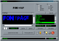 FontPage screenshot